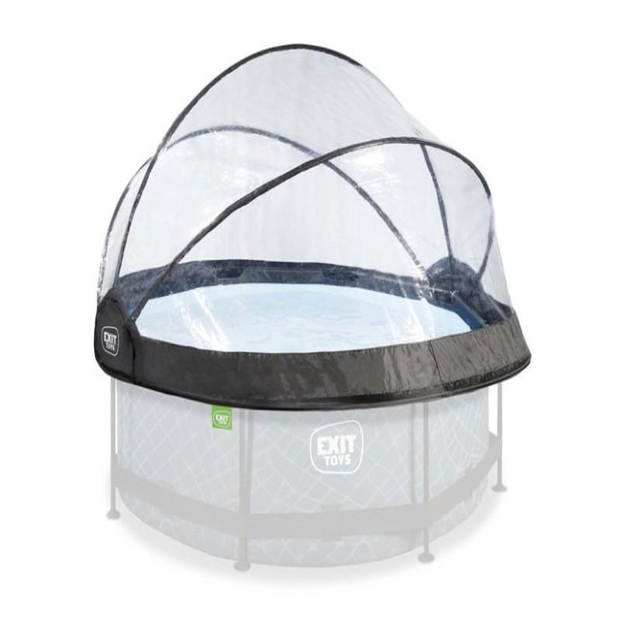 Voir la diapositive 1 : EXIT TOYS Dôme pour piscine tubulaire ronde de Ø 2,40 à 2,55 m - Exit Toys