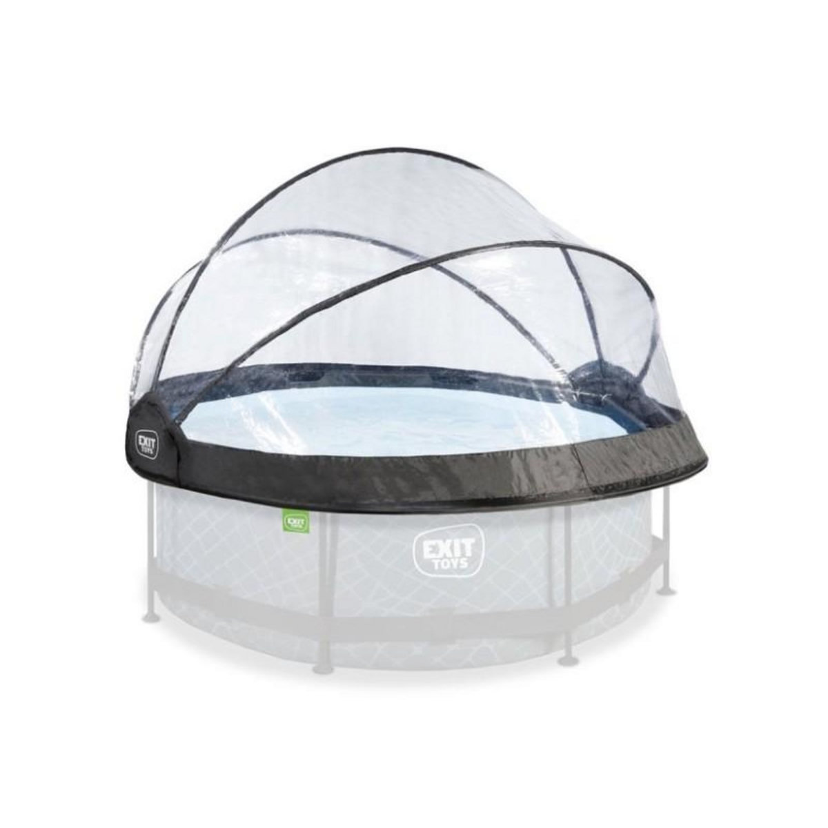 EXIT TOYS Dôme pour piscine tubulaire ronde de Ø 2,40 à 2,55 m - Exit Toys