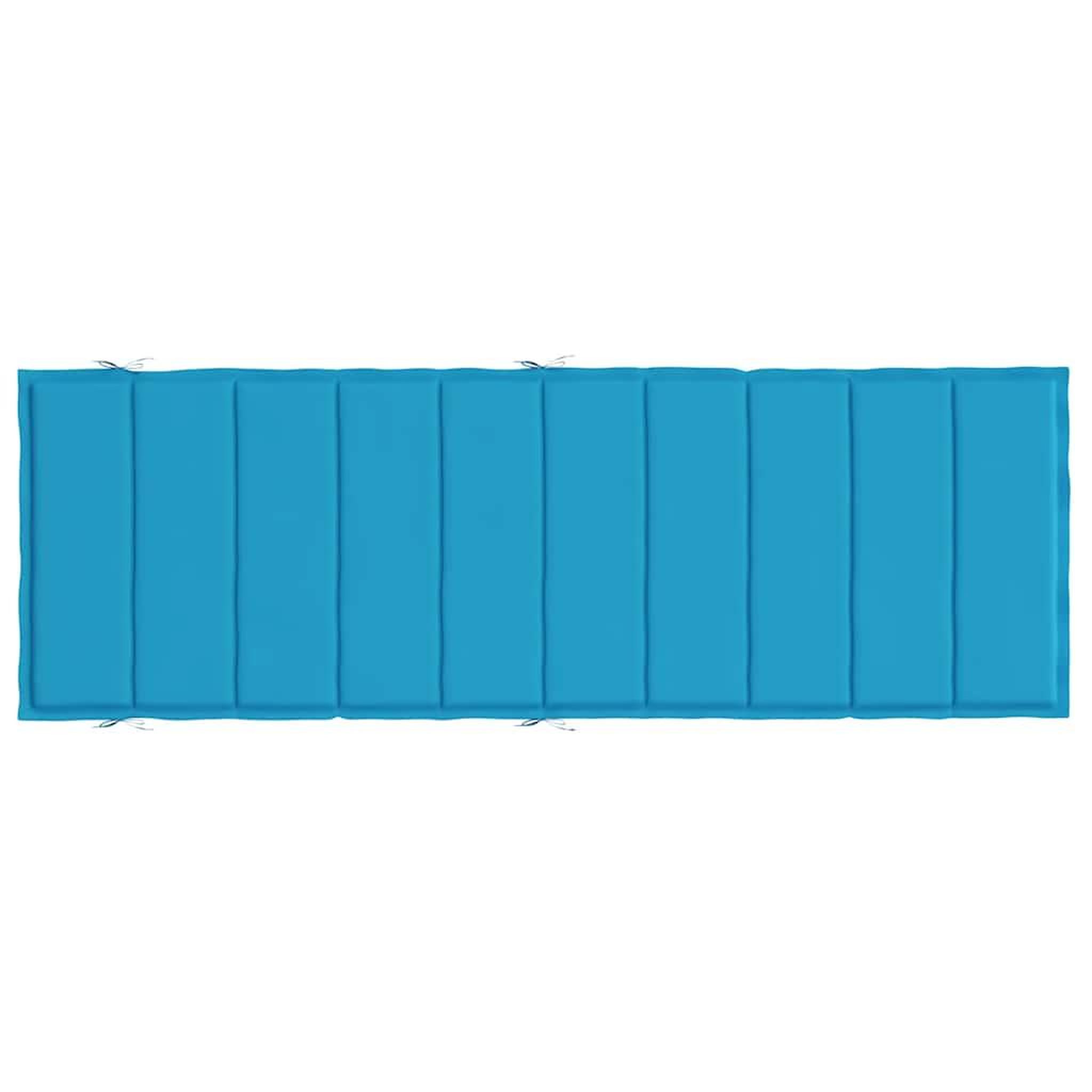 Voir la diapositive 5 : VIDAXL Coussin de chaise longue bleu 186x58x3 cm tissu oxford