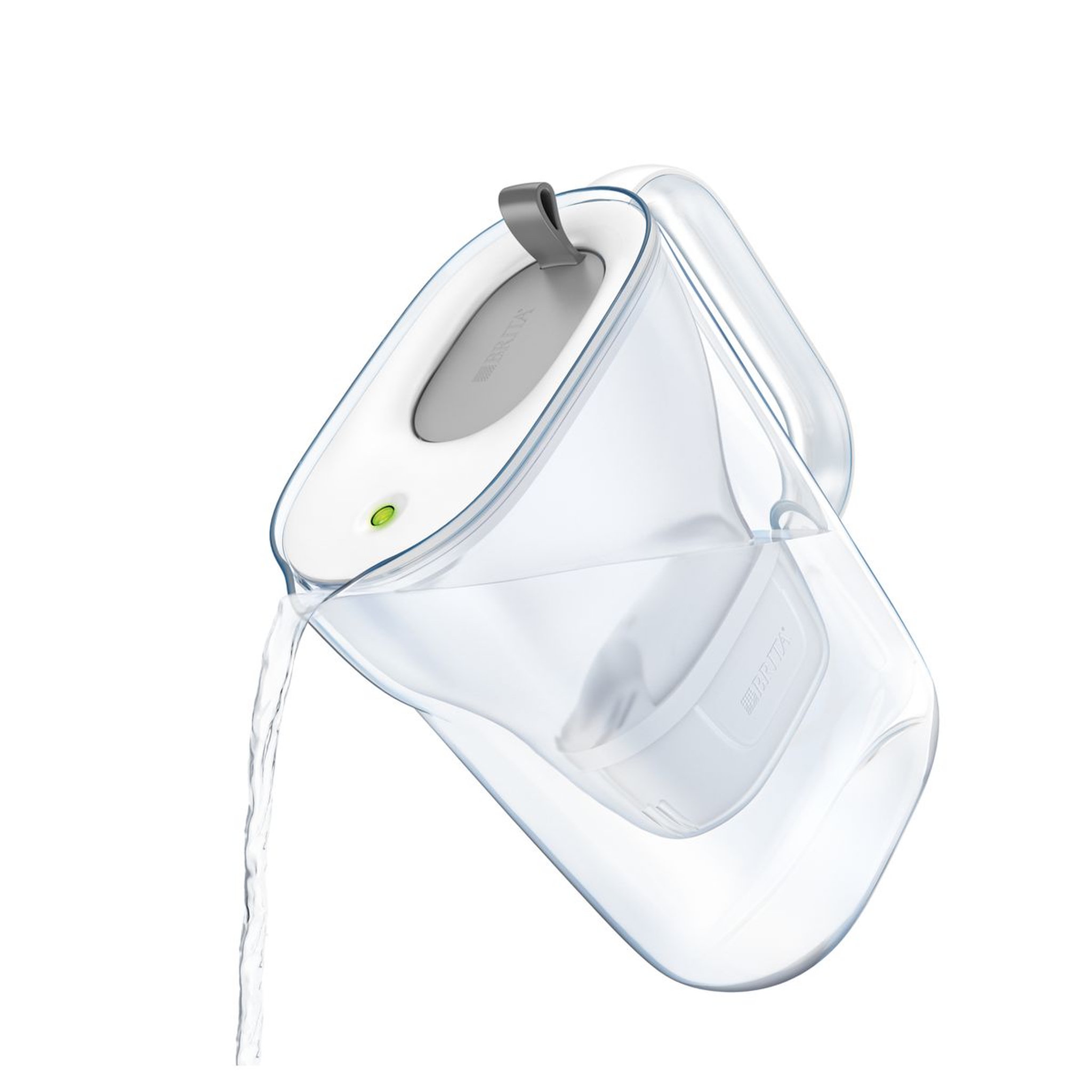 Voir la diapositive 4 : BRITA Carafe filtrante Style grise + 1 filtre MAXTRA+ inclus         