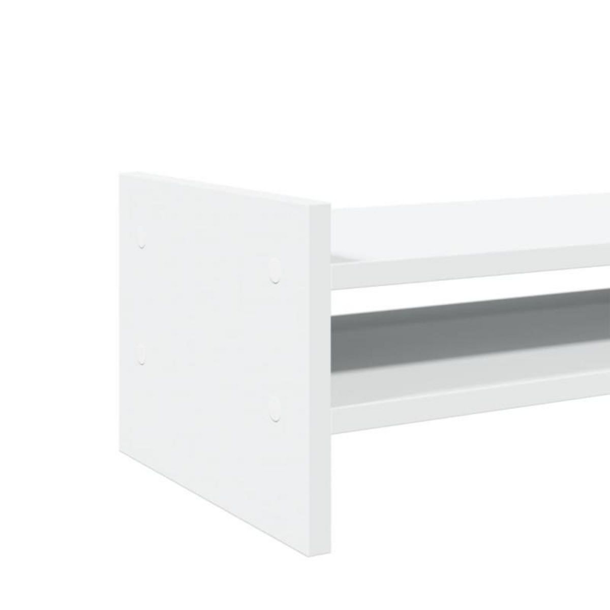 VIDAXL Support de moniteur blanc 100x27x20 cm bois d ingénierie