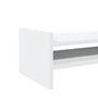 Voir la diapositive 6 : VIDAXL Support de moniteur blanc 100x27x20 cm bois d ingénierie