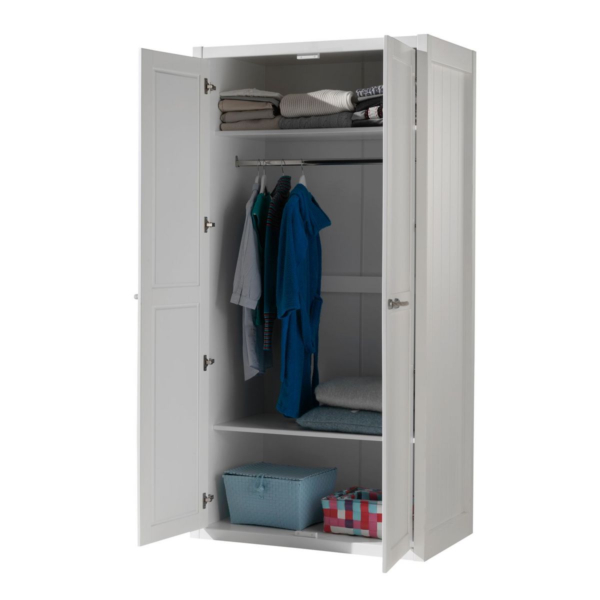 Armoire enfant blanc laqué MARINE