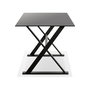 Voir la diapositive 3 : Paris Prix Table Design en Verre  Trinidad  160cm Noir