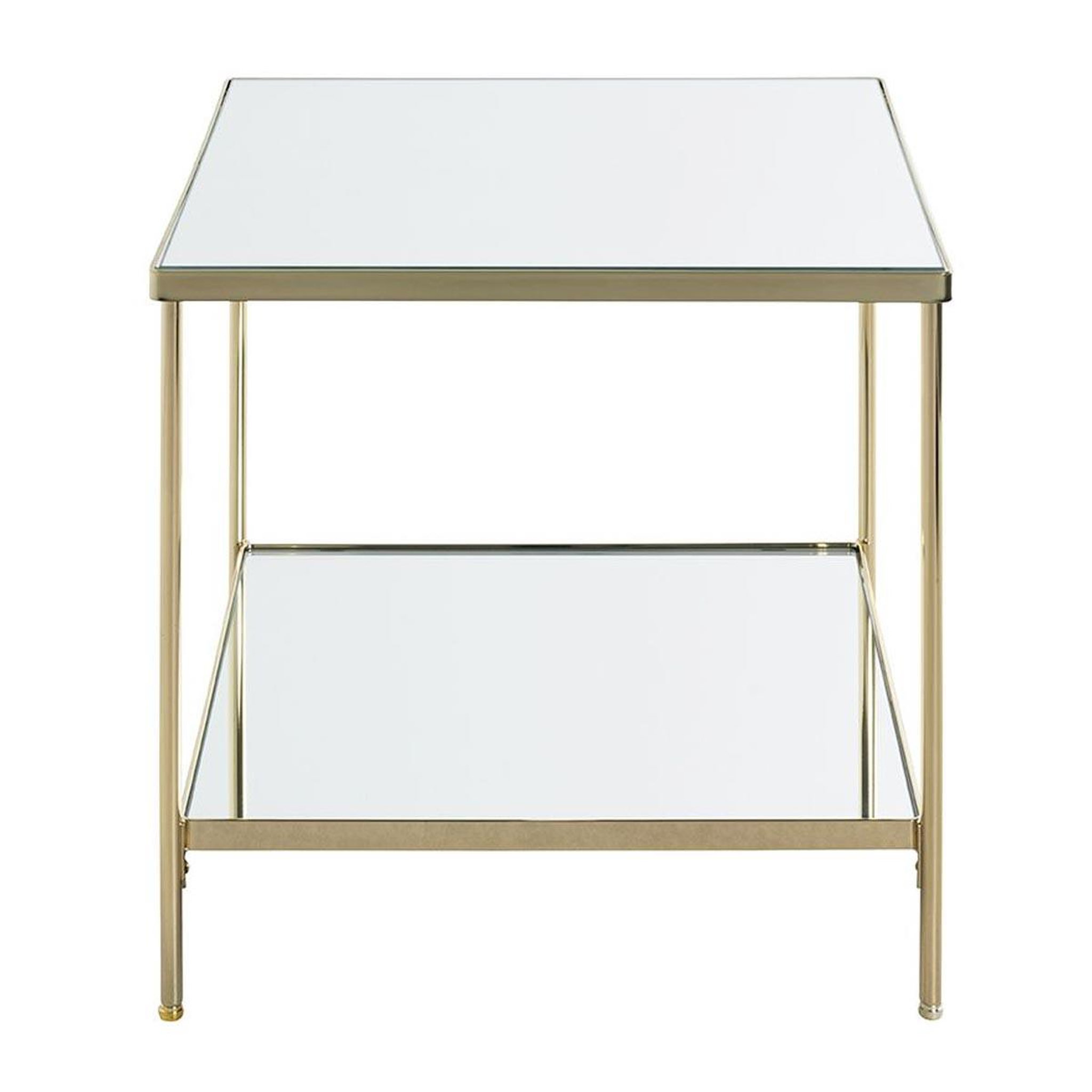 Voir la diapositive 2 : Paris Prix Table d'appoint carrée  palace  46cm or