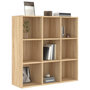 Voir la diapositive 3 : VIDAXL Bibliotheque chene sonoma 98x29x97,5 cm bois d'ingenierie