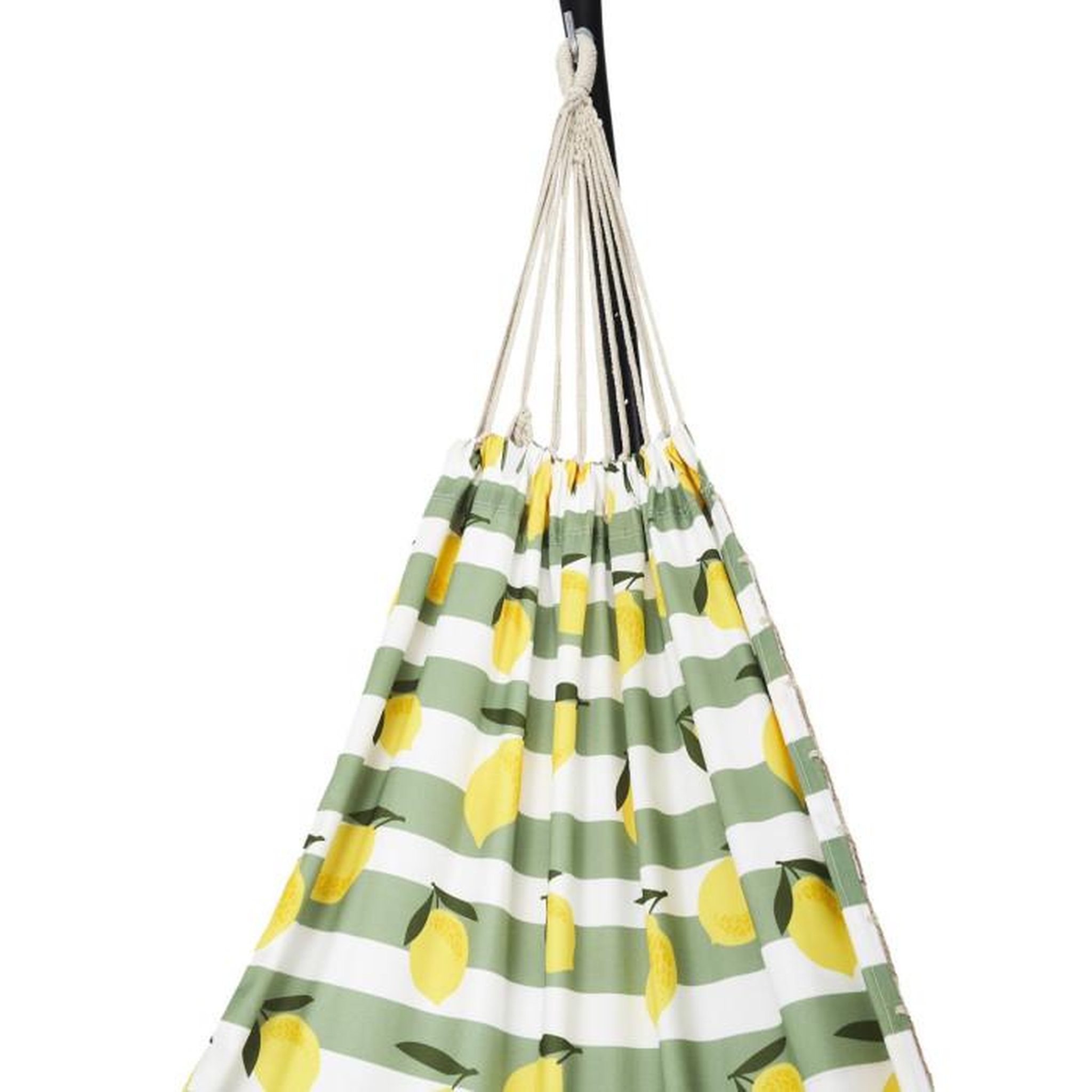Voir la diapositive 2 : Paris Prix Hamac en Coton  Citron  200cm Jaune & Vert