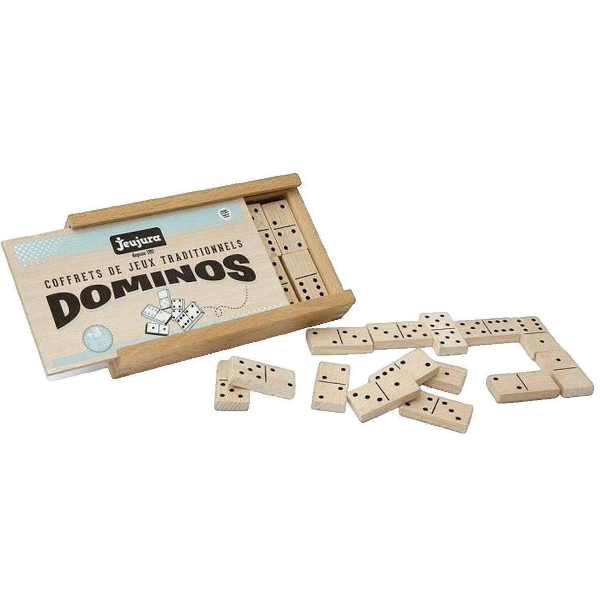 Fischer Jeu de Dominos Fischer en Bois naturel