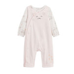 Petit Béguin Ensemble salopette bébé et t-shirt Badian. Coloris disponibles : Rose