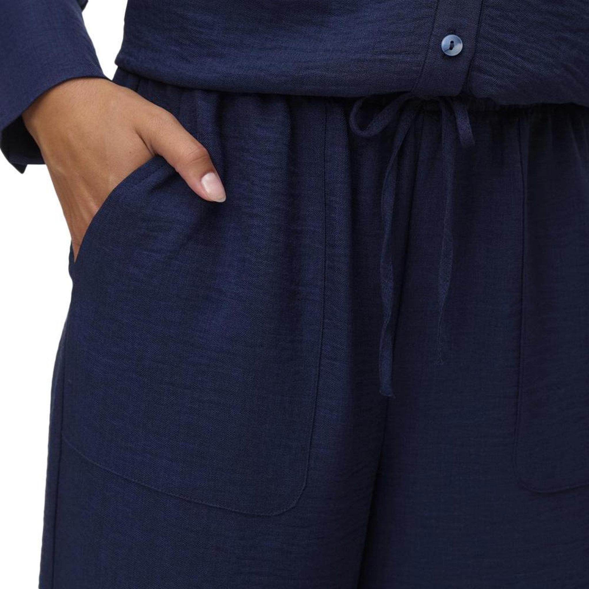 Voir la diapositive 2 : Vero Moda Pantalon fluide Marine Femme Vero Moda Melaney