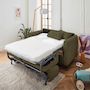 Voir la diapositive 2 : LISA DESIGN Owen - canapé 3 places convertible express couchage quotidien 140 cm matelas 12 cm en velours côtelé