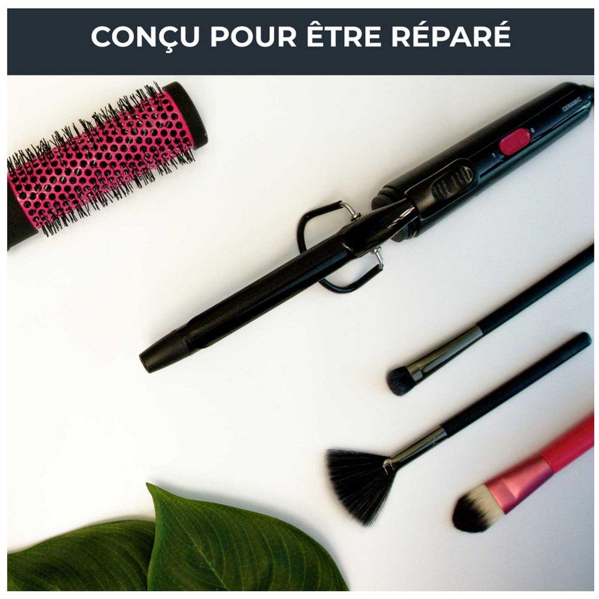 Voir la diapositive 6 : CALOR Fer à boucler céramique noir - CF2119C0