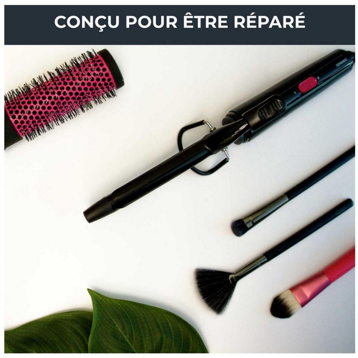 CALOR Fer à boucler céramique noir - CF2119C0