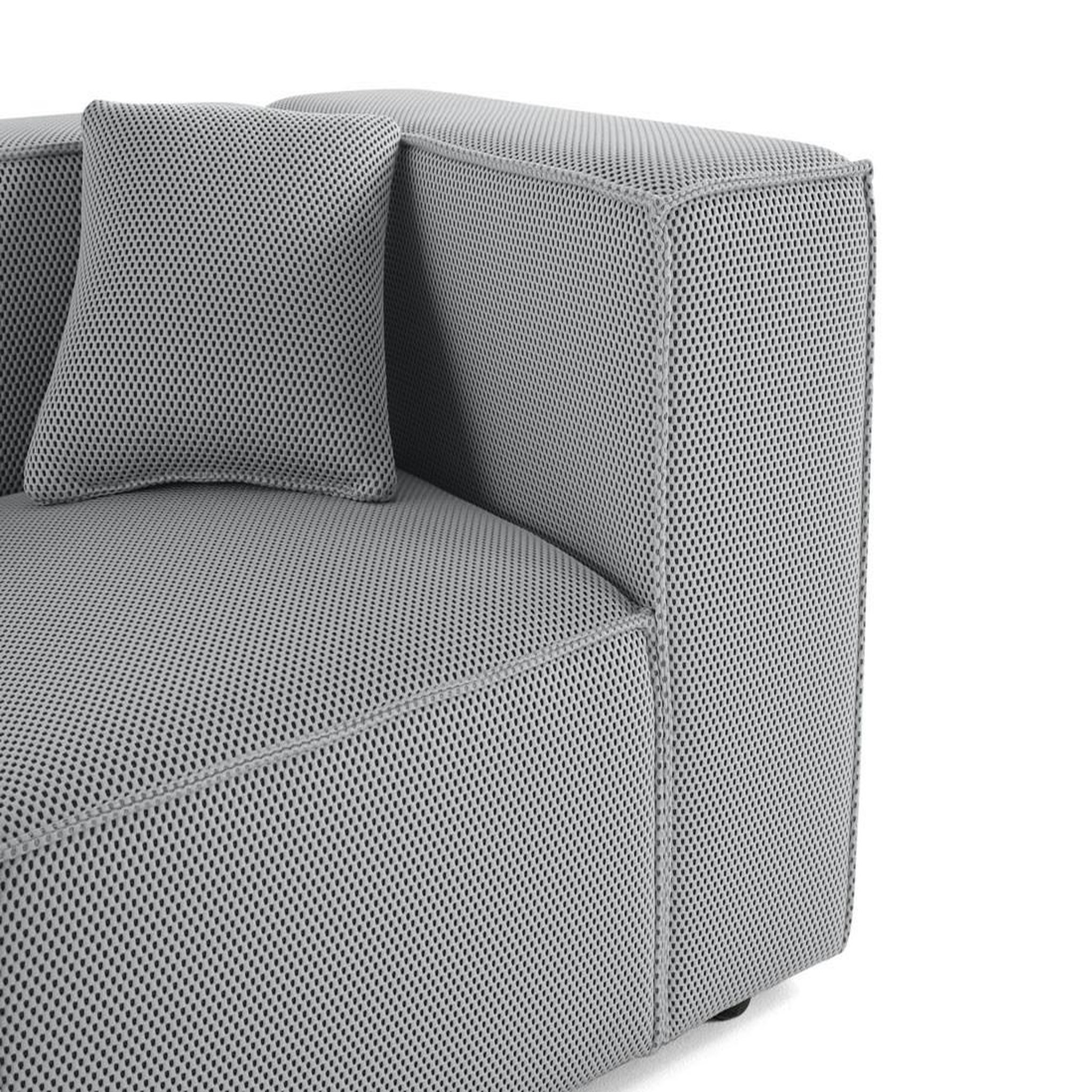 Voir la diapositive 6 : LISA DESIGN Arty - module d'assise droit - en tissu mailles 3d