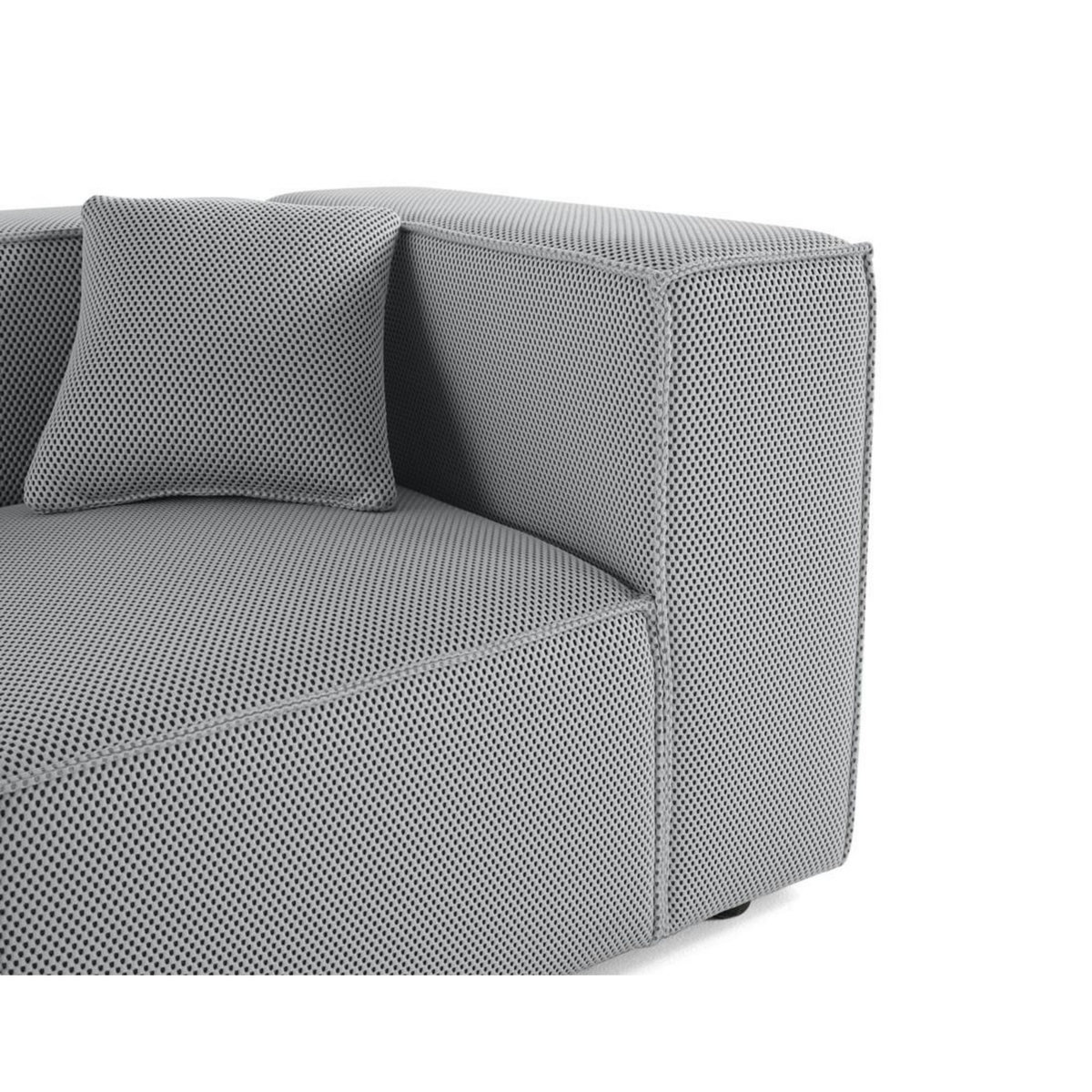 LISA DESIGN Arty - module d'assise droit - en tissu mailles 3d