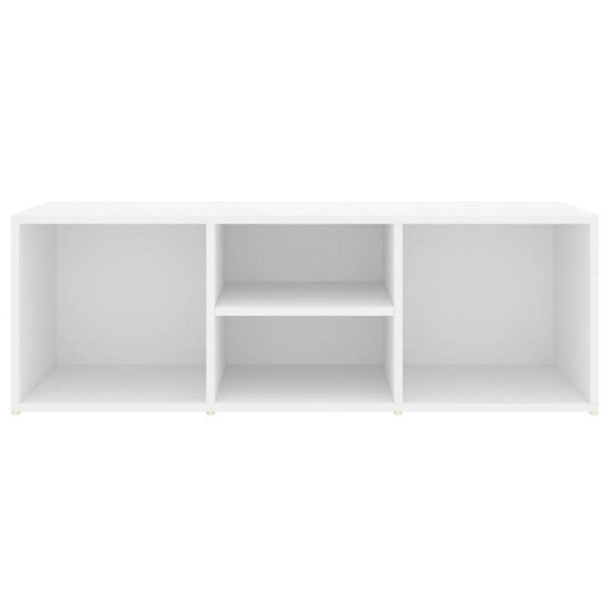 VIDAXL Banc à chaussures Blanc 105x35x35 cm Aggloméré