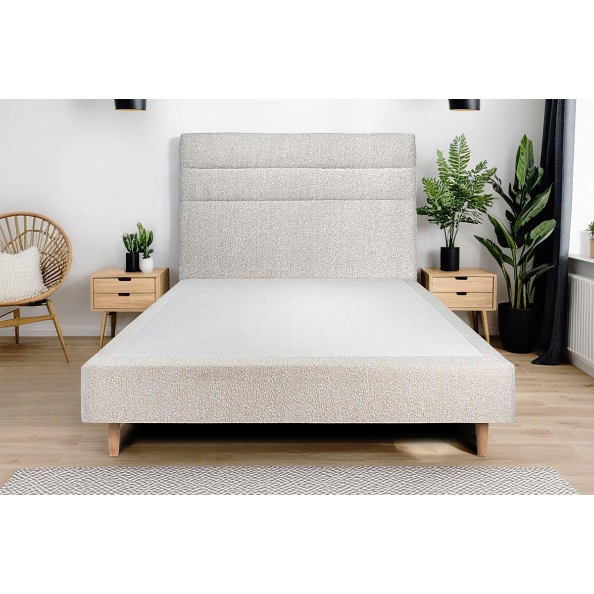 Sommeil de Plomb Tete de lit Lignes Bouclette  - Ep 10 cm rembourré