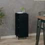 Voir la diapositive 3 : VIDAXL Buffet Noir 34,5x34x90 cm Bois d'ingenierie
