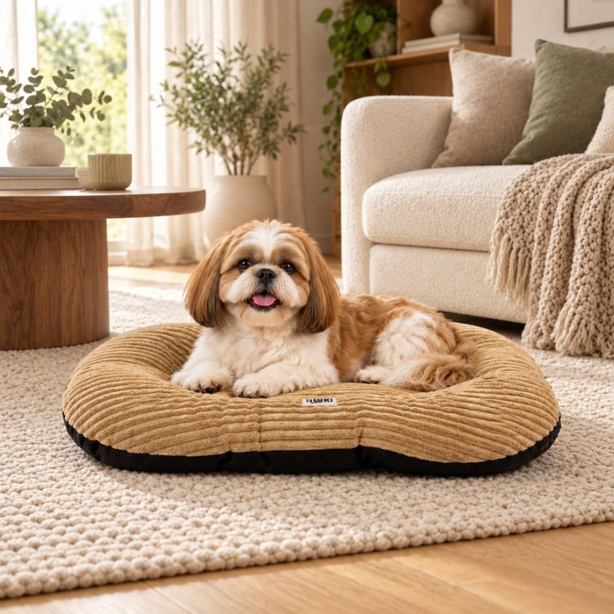 Voir la diapositive 3 : MON AMI LUKI MON AMI LUKI - Coussin ovale antidérapant en velours côtelé pour chien
