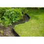NATURE Bordure de jardin - NATURE - Noir - PE recyclé, épaisseur 3 mm - H15 cm x 10 m - 10 Ancres noires - H26,7 x 1,9 x 1,8cm