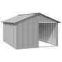 Voir la diapositive 1 : VIDAXL Niche pour chien Gris 116,5x153x81,5 cm Acier galvanise