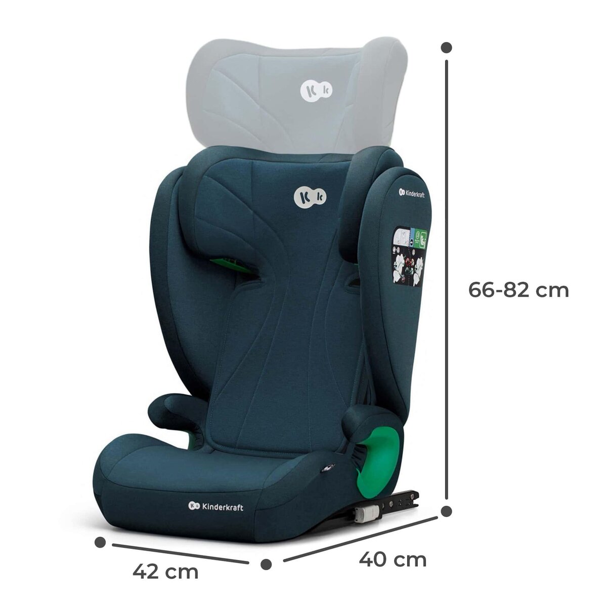 KINDERKRAFT Rehausseur auto isofix groupe 2 3 siege reglable