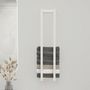 Voir la diapositive 3 : VIDAXL Porte-serviette Blanc 23x18x110 cm Bois de pin massif