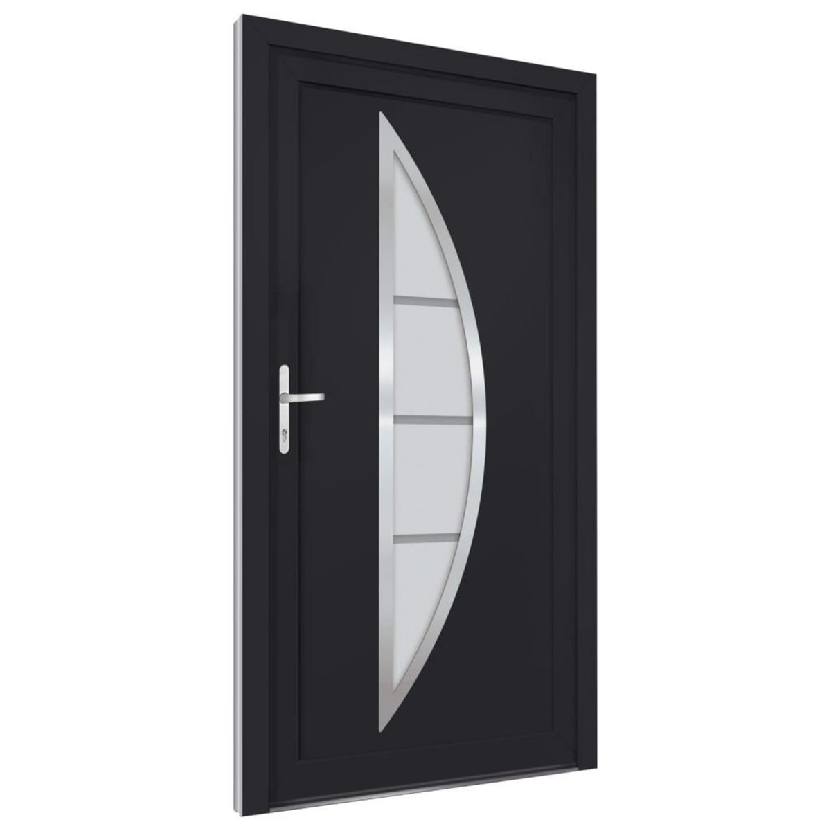 VIDAXL Porte d'entree anthracite 108x208 cm PVC