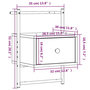 Voir la diapositive 6 : VIDAXL Table de chevet murale chene brun 35x30x51 cm bois d'ingenierie