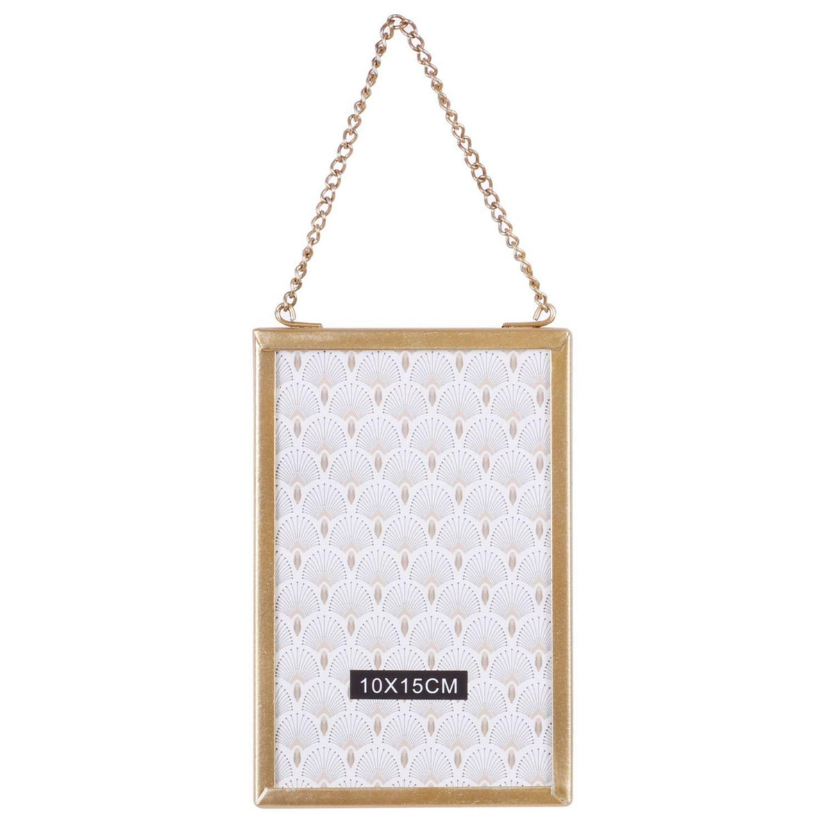 DIVERS Cadre photo à suspendre design Gold Home PM - Doré