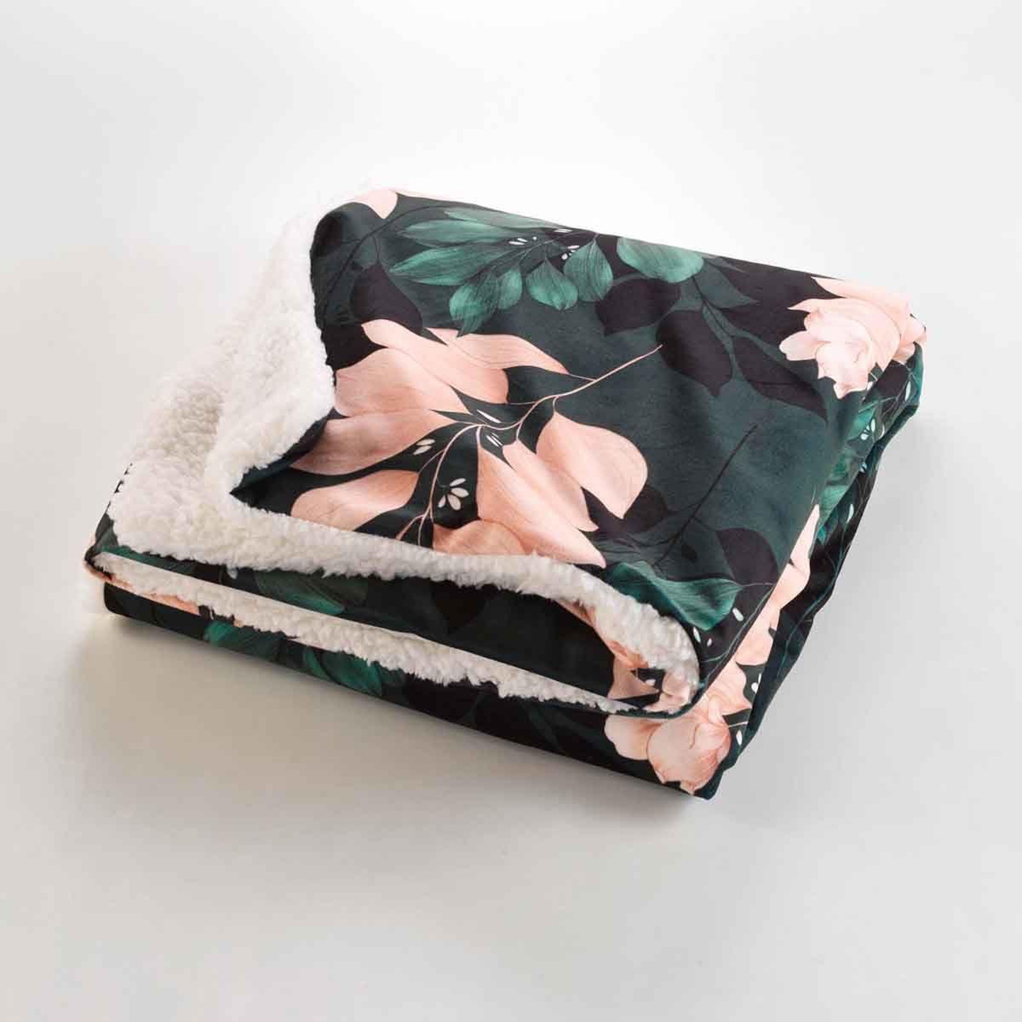 Voir la diapositive 2 : Douceur d'Intérieur Plaid velours  belline  125x150cm émeraude