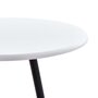 Voir la diapositive 3 : VIDAXL Table de bar Blanc 60 x 107,5 cm MDF