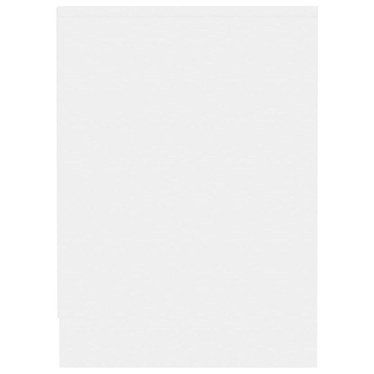 VIDAXL Meuble TV Blanc 102x37,5x52,5 cm Bois d'ingenierie