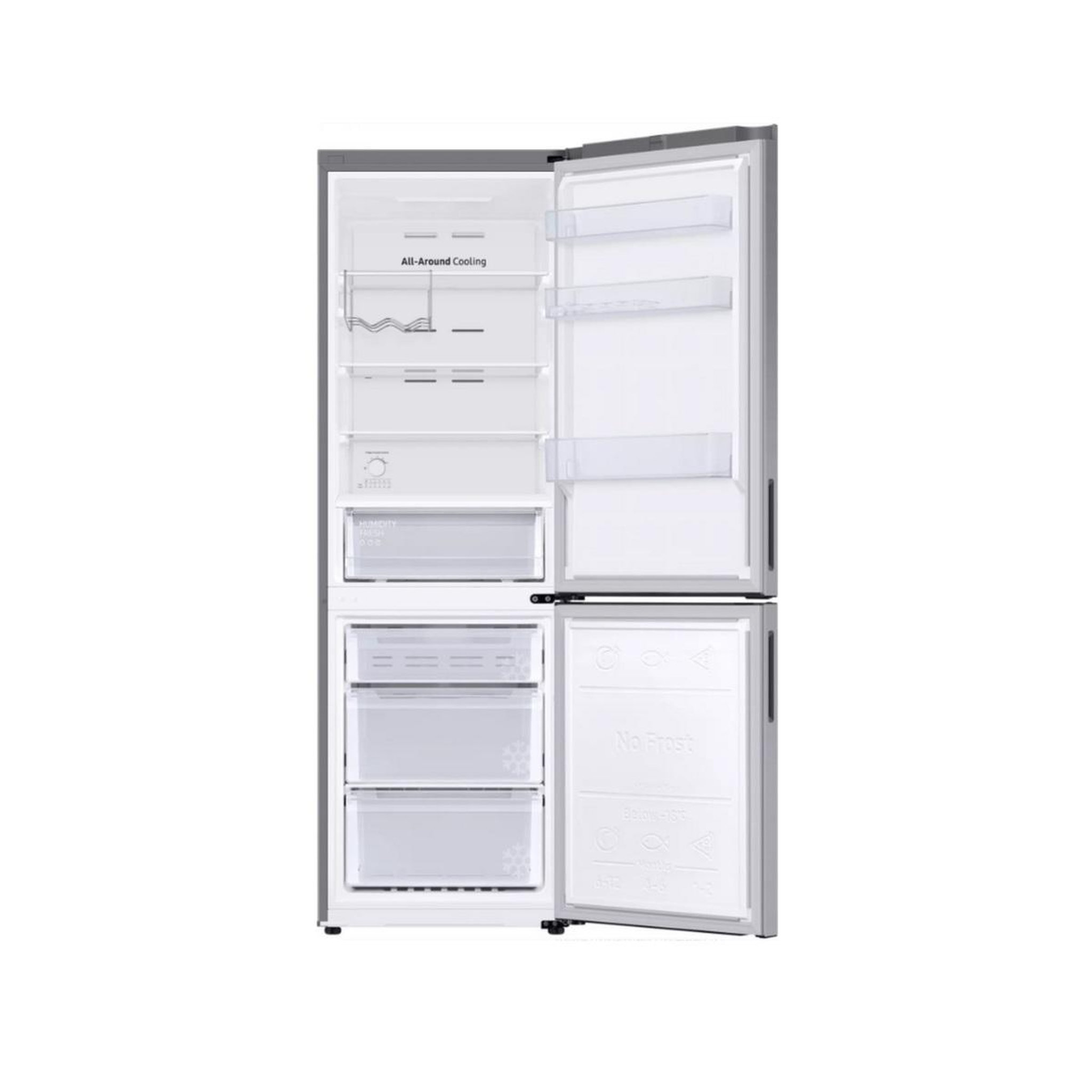 Voir la diapositive 4 : Samsung Réfrigérateur combiné 344l 60cm nofrost inox - rb33b612esa