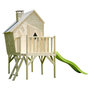 Voir la diapositive 4 : Soulet Maisonnette en bois pour enfant LULLY avec toboggan