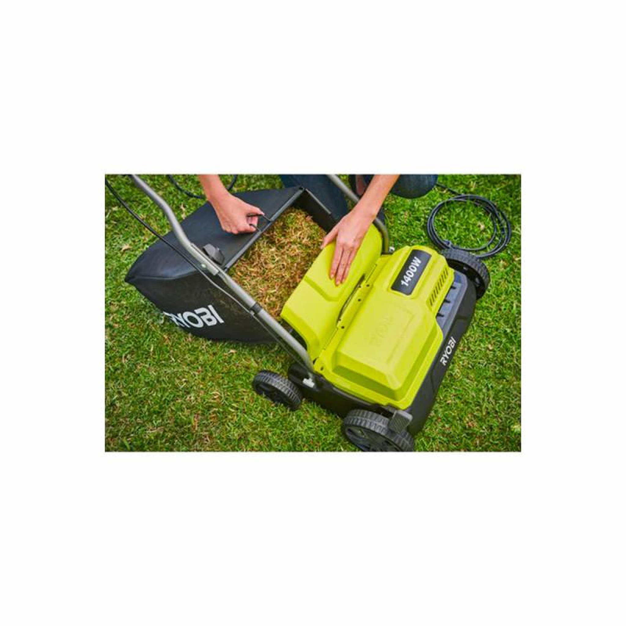 Voir la diapositive 3 : Ryobi Scarificateur électrique RYOBI 1400W - Diamètre 35 cm - 55L - RY1400SF35B
