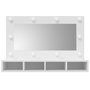 Voir la diapositive 4 : VIDAXL Armoire a miroir avec LED blanc 90x31,5x62 cm