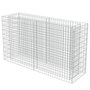 Voir la diapositive 3 : VIDAXL Lit sureleve a gabion Acier galvanise 180x50x100 cm