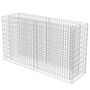 Voir la diapositive 3 : VIDAXL Lit sureleve a gabion Acier galvanise 180x50x100 cm