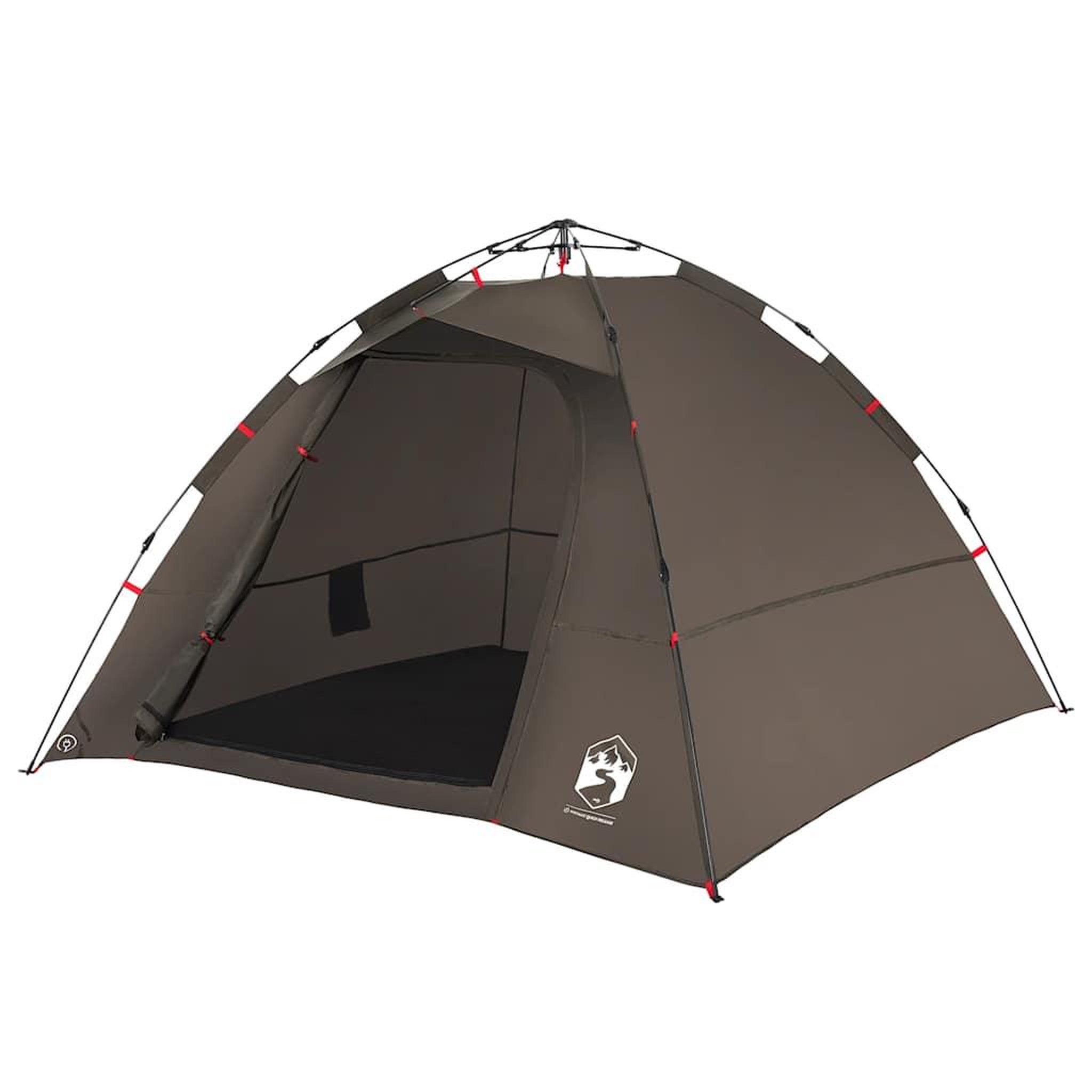Voir la diapositive 4 : VIDAXL Tente de peche 4 personnes marron liberation rapide