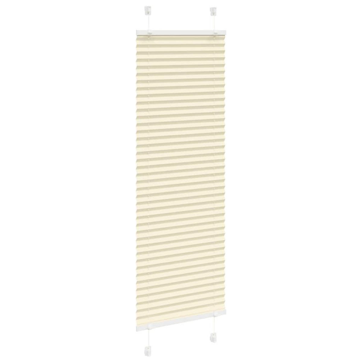 VIDAXL Store plisse creme 45x150 cm largeur du tissu 44,4 cm polyester