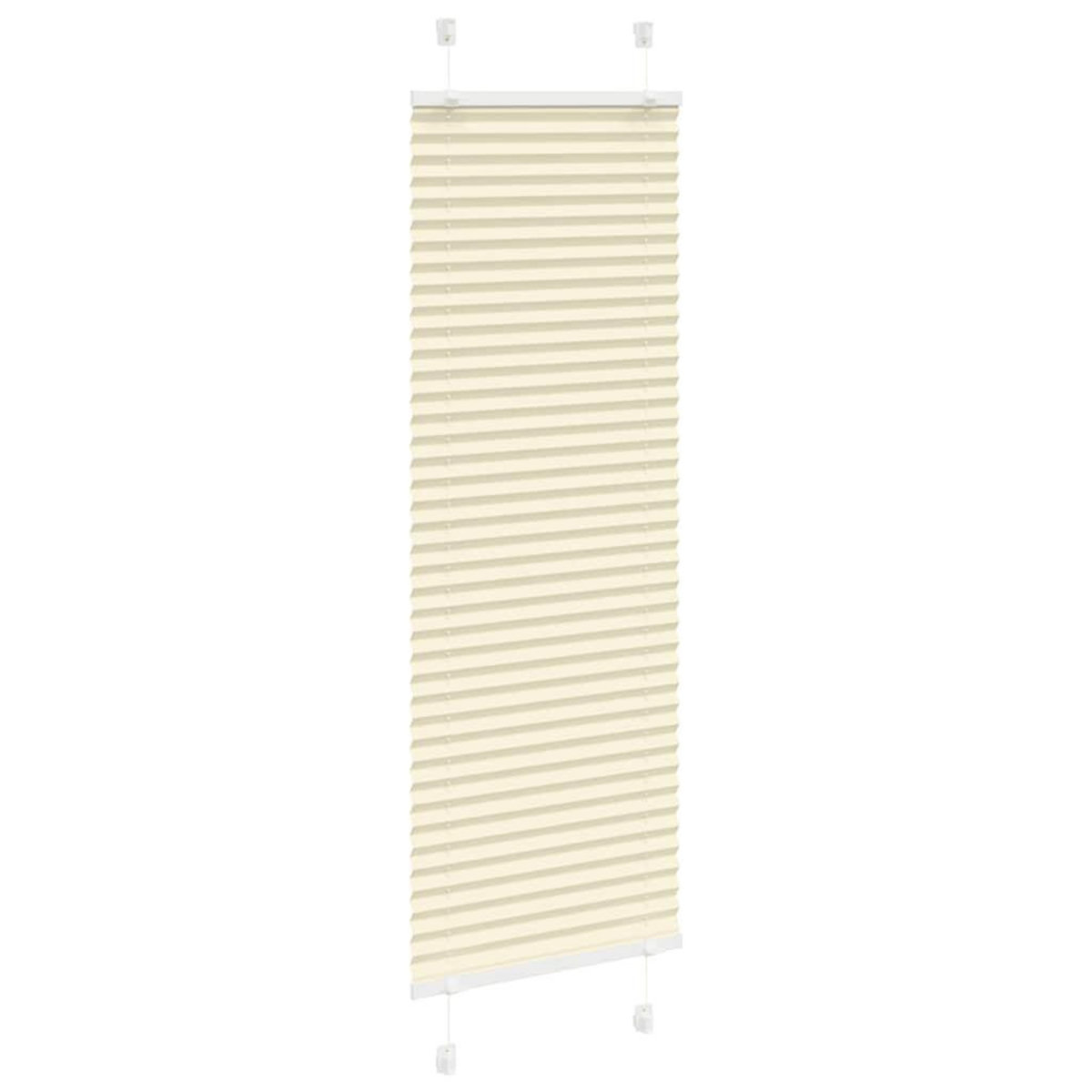 VIDAXL Store plisse creme 45x150 cm largeur du tissu 44,4 cm polyester