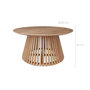 Voir la diapositive 4 : Rendez vous déco Table basse ronde en bois clair d'acacia D80 cm-Képès
