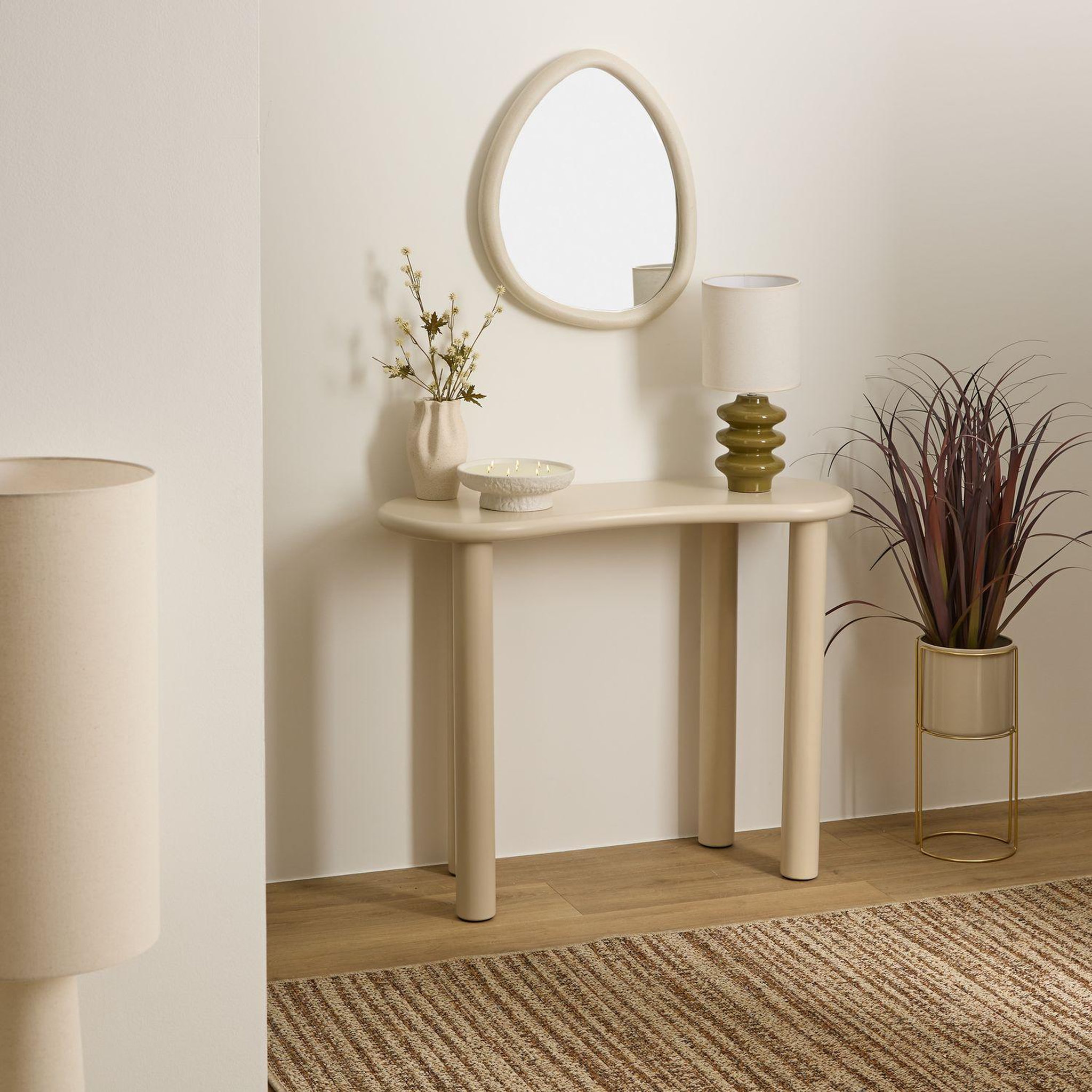 Voir la diapositive 2 : ATMOSPHERA Console forme organique olao - ivoire
