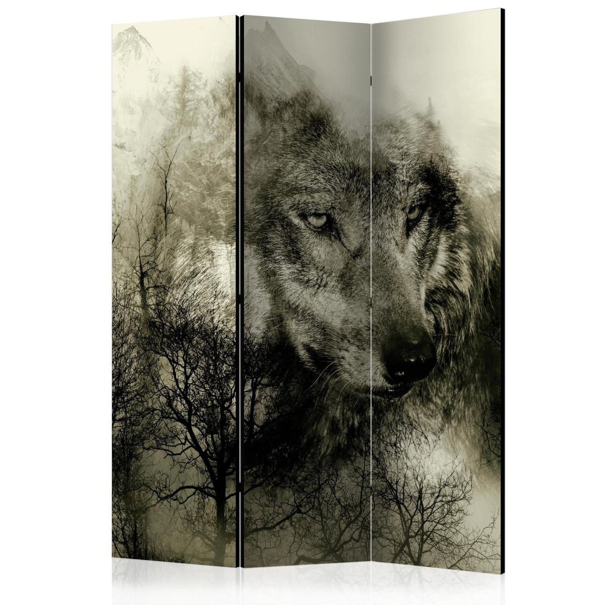 Paris Prix Paravent 3 volets  mountain predator beige  135x172cm