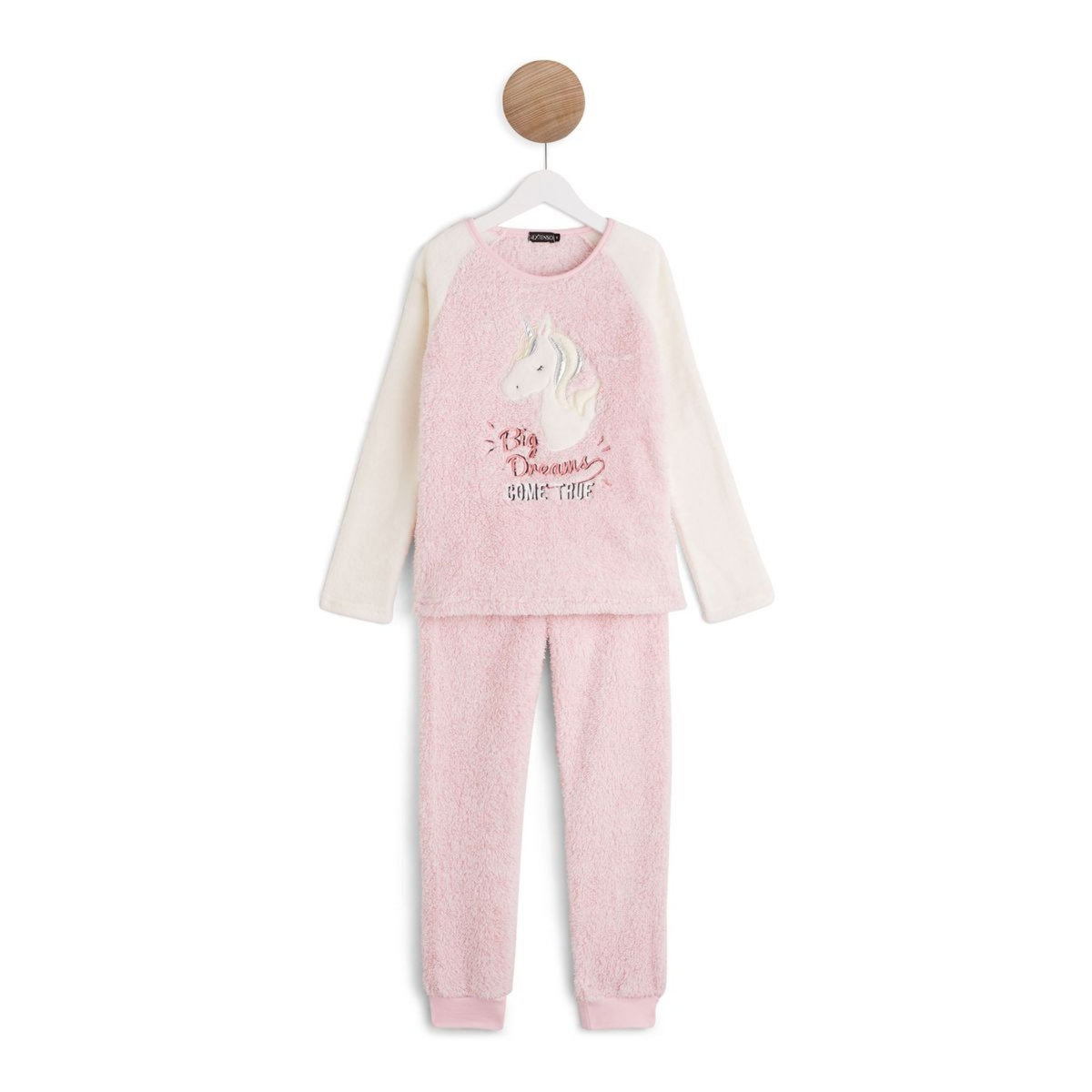 IN EXTENSO Ensemble pyjama peluche licorne fille