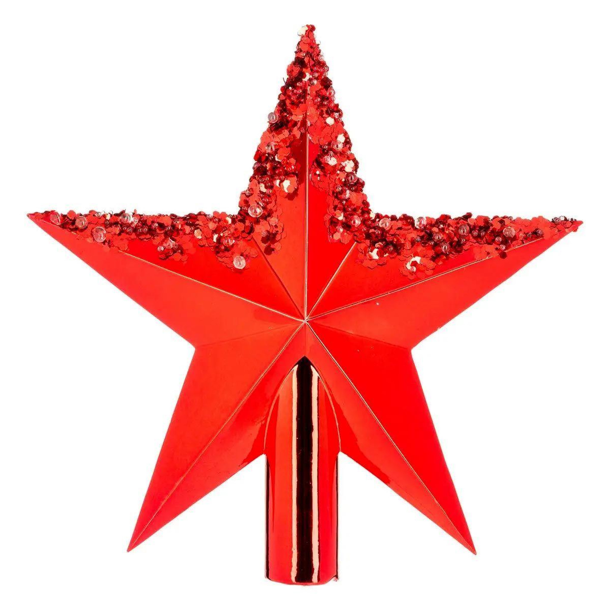 ATMOSPHERA Cimier étoile gouttes  colorama  22cm rouge