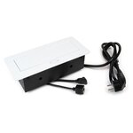 EMUCA SRL Kit de organiser de tiroirs et cadre coulissant soft close pour armoires- module 800mm- Noir texturé et Gris pierre