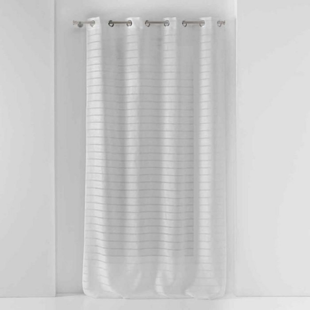 Paris Prix Rideau Voilage à Œillets  Samara  135x280cm Blanc