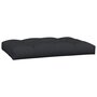 Voir la diapositive 4 : VIDAXL Coussins de palette lot de 2 noir tissu